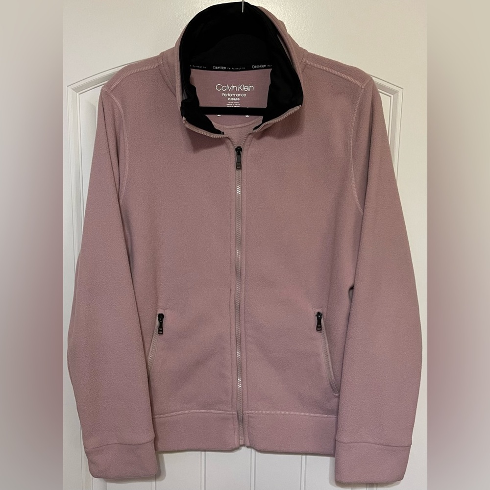 •Calvin Klein Performance• Woman’s Light Pink Full Zip Jacket (Size XL)